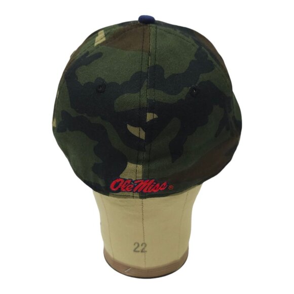 New Era 39Thirty Ole Miss Cap Stretch Flex M/L 3D Embroidered Logo Camo Baseball - Picture 4 of 13